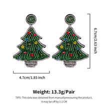 Load image into Gallery viewer, Christmas Day Earrings Earrings Handmade Beads Christmas Old Man Cartoon Character Tassel Rice Beads Earrings