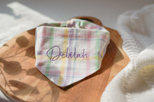 Load image into Gallery viewer, Pastel Plaid Bandana