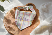 Load image into Gallery viewer, Pastel Plaid Bandana