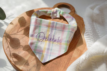 Load image into Gallery viewer, Pastel Plaid Bandana