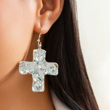 Load image into Gallery viewer, Exaggerated Cross Earrings Geometric Metallic Earrings Hot Selling