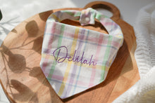 Load image into Gallery viewer, Pastel Plaid Bandana