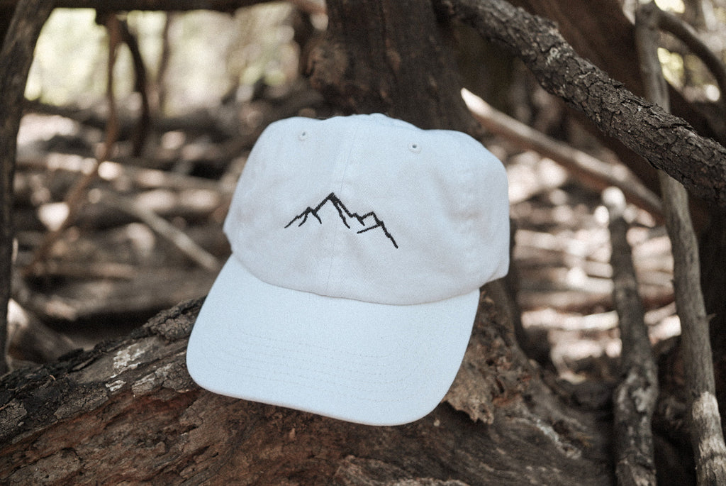 Mountain Line Art Embroidered Baseball Cap | Hiking Hats | Outdoorsy Hats | Embroidered Dad Hats | Nature Hat | Outdoorsy Gifts