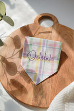 Load image into Gallery viewer, Pastel Plaid Bandana