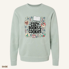 Load image into Gallery viewer, Cozy Books &amp; Cookies Sweatshirt